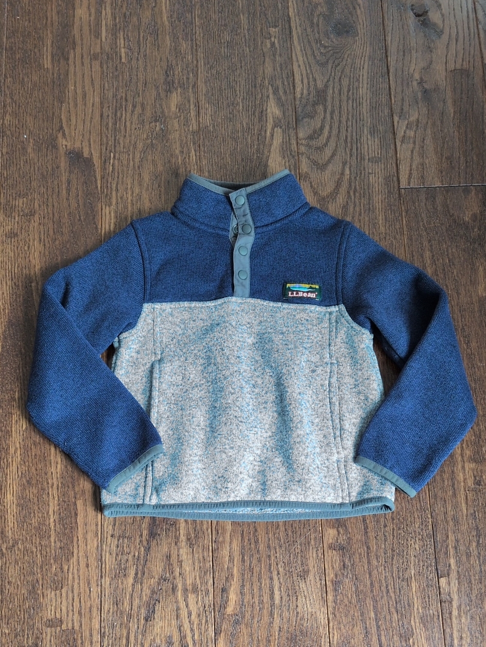 L.L. Bean Boys Toddler Size 4 Sweater Fleece Colorblock